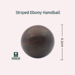 AMXL-002 Striped ebony massage handball